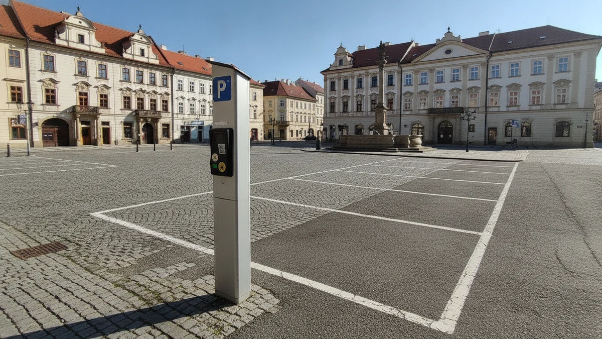 Parkoviště ve velkém městě