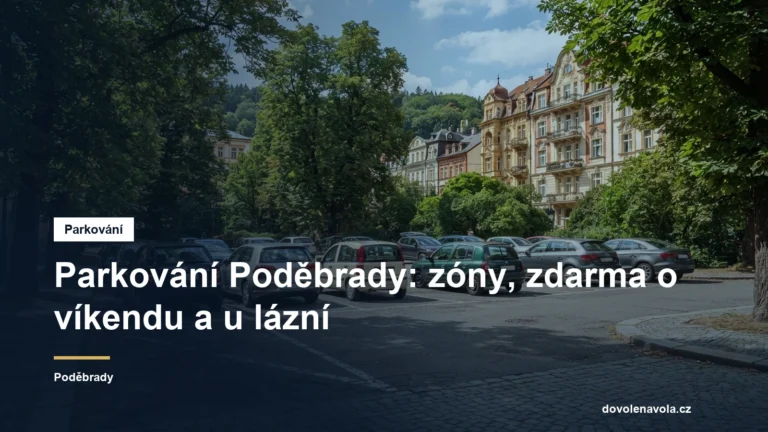 Parkoviště v lázeňském městě