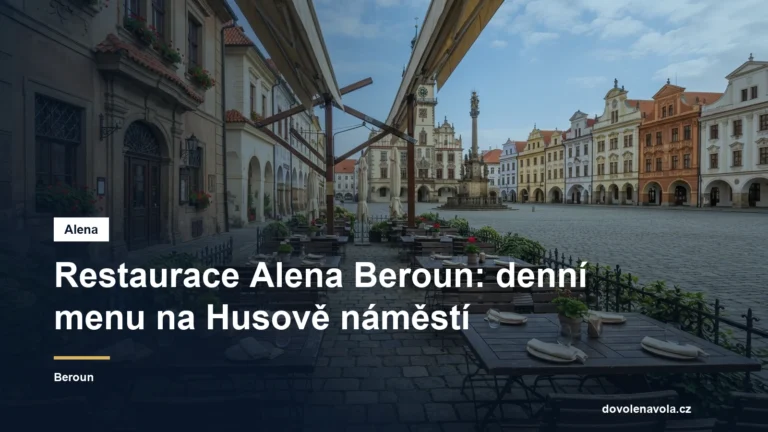 Česká restaurace na náměstí