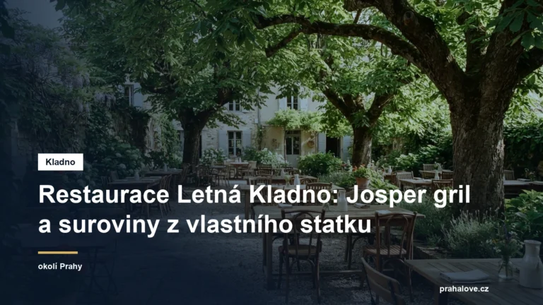 Restaurační zahrada pod starými kaštany