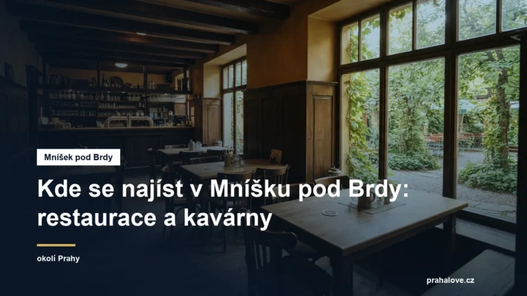 Interiér českého hostince se zahradou