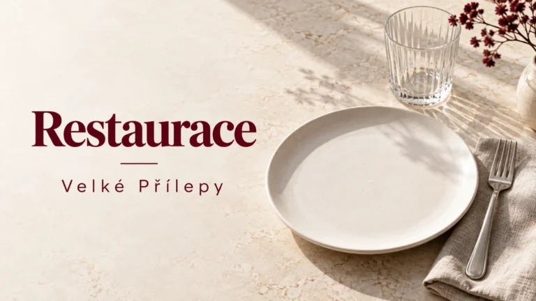 Talíř, sklenice a příbor – Restaurace, Velké Přílepy