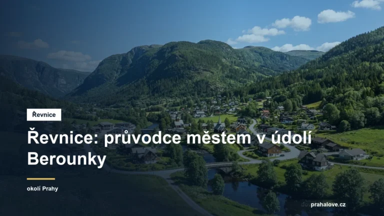 Vilové město v zeleném údolí u řeky