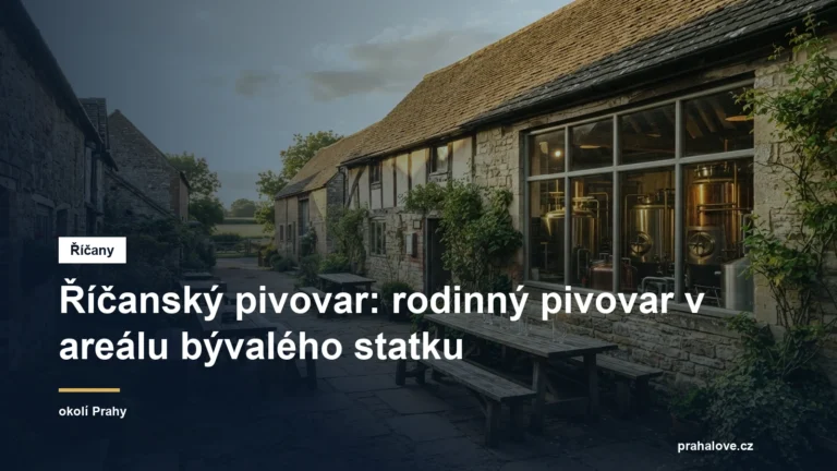 Pivovarská restaurace ve dvoře bývalého statku