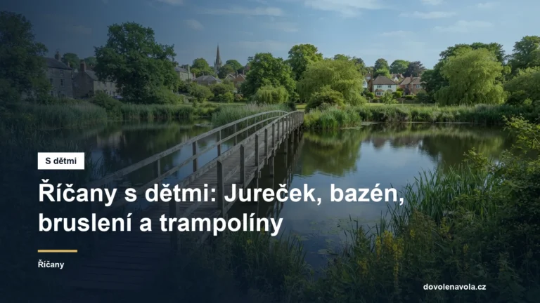 Rybník s lávkou
