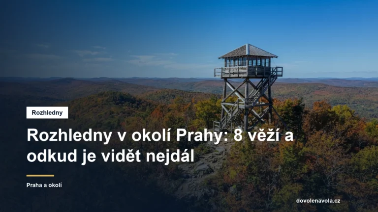 Dřevěná rozhledna nad lesy