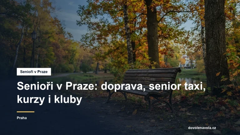Lavička v městském parku na podzim