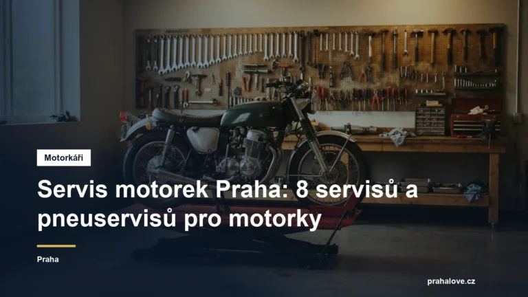 Motorka na zvedáku v dílně servisu