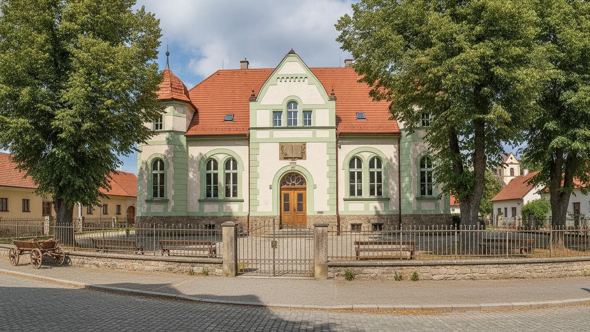 Budova základní školy v okresním městě