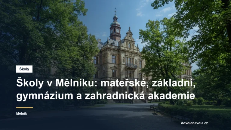 Školní budova ve městě