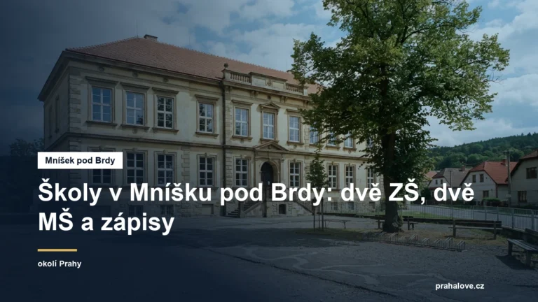 Budova základní školy s dvorem