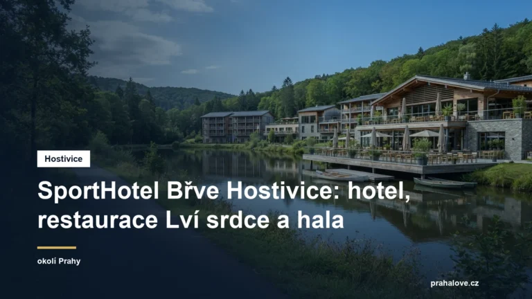 Sportovní areál s restaurací u rybníka