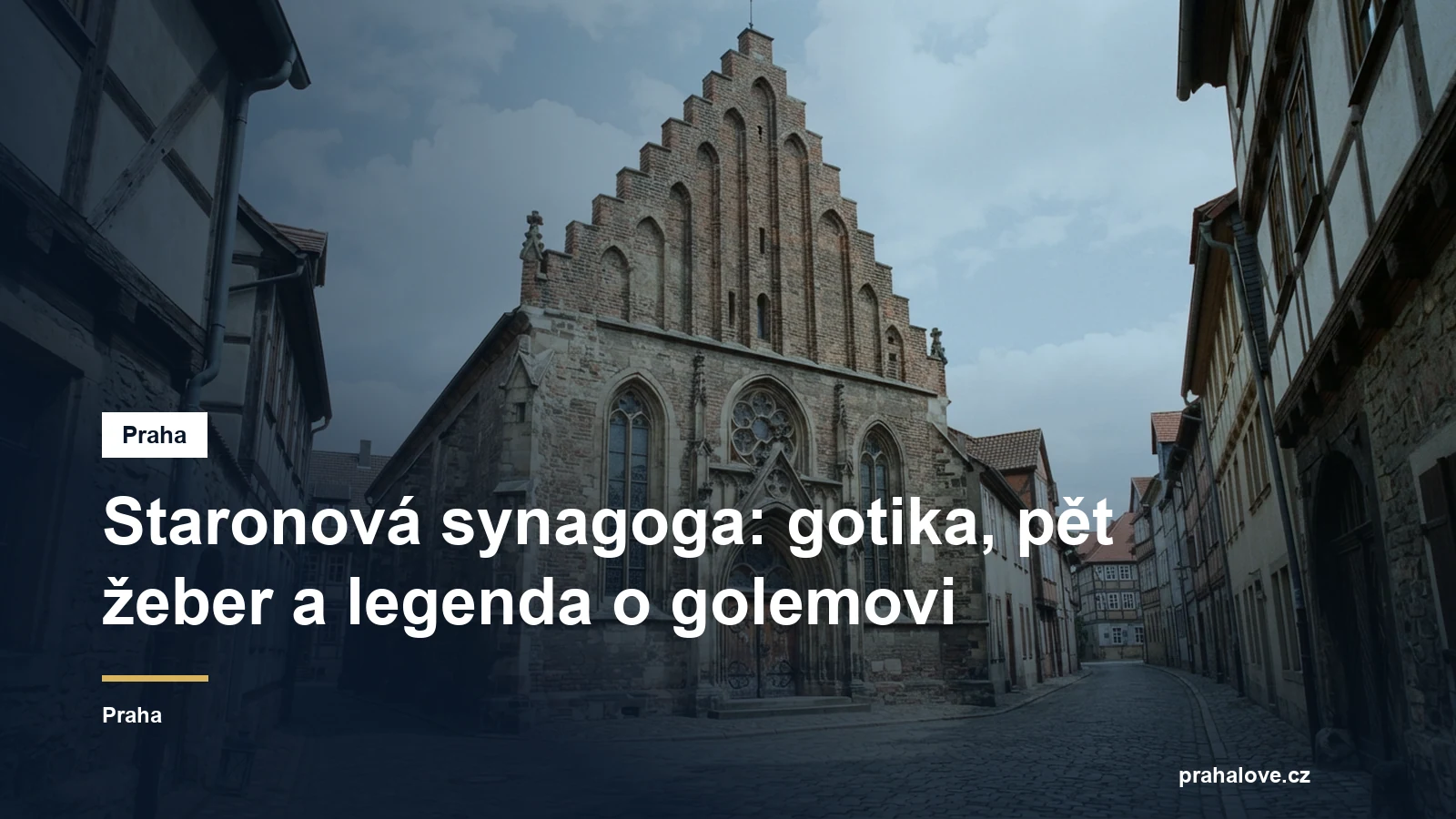 Středověká synagoga s cihlovým štítem