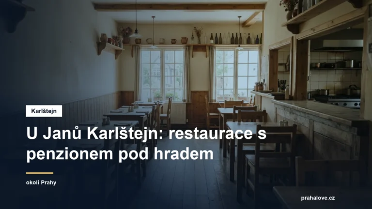 Interiér menší rodinné restaurace