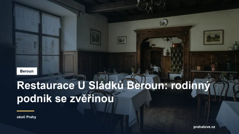 Jídelna tradiční české restaurace v historickém domě