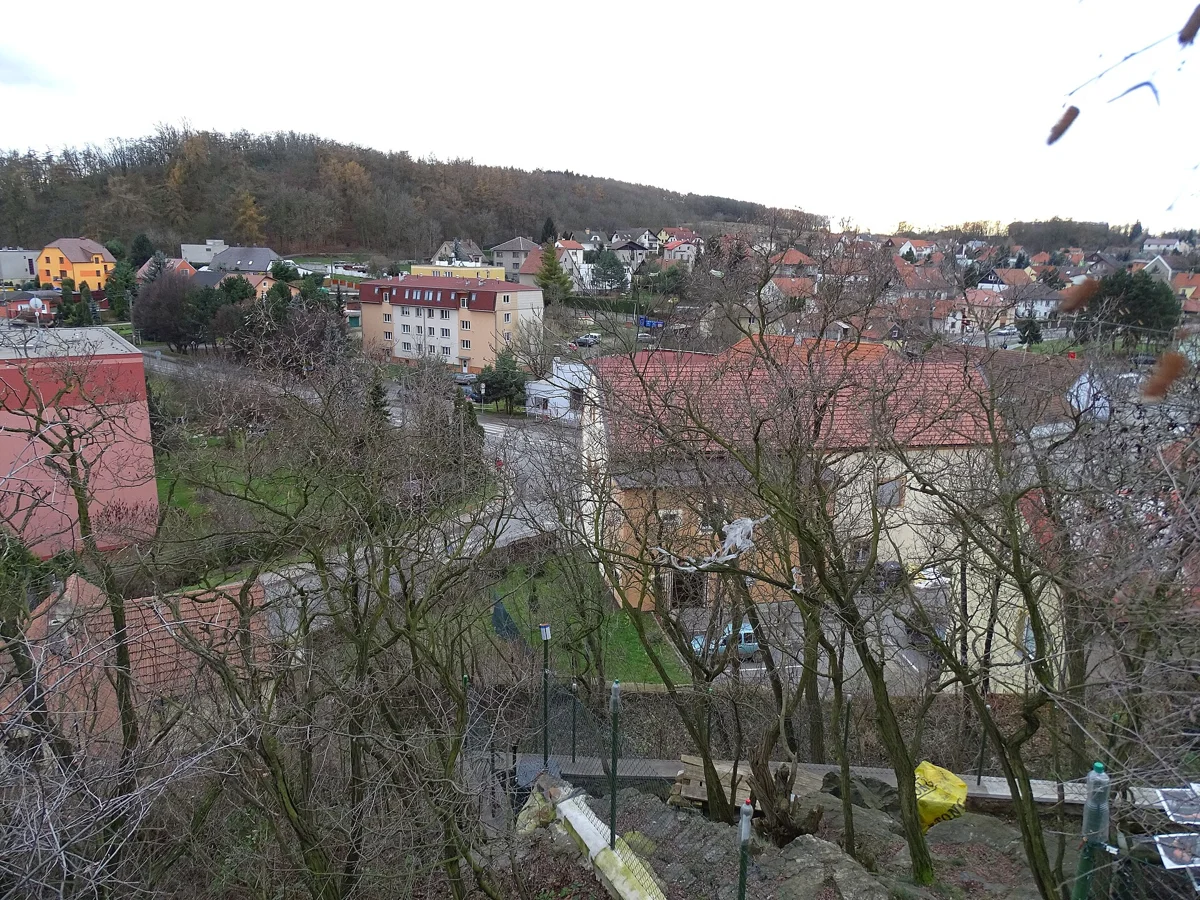 Pohled na Velké Přílepy ze Skalky