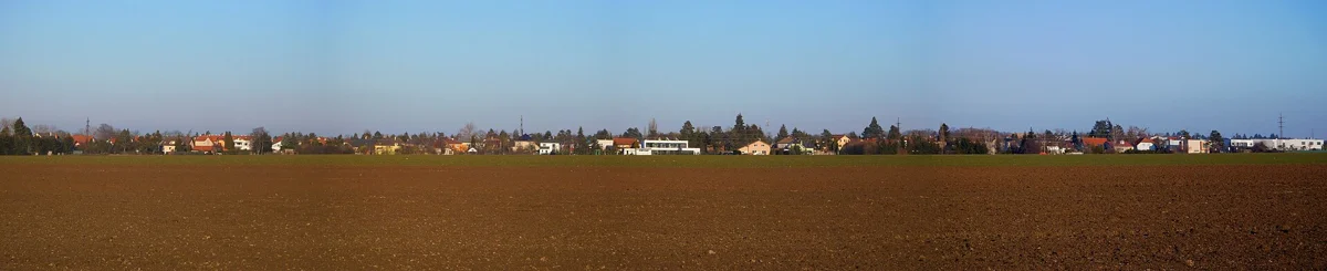 Pohled na Vestec od Hrnčíř
