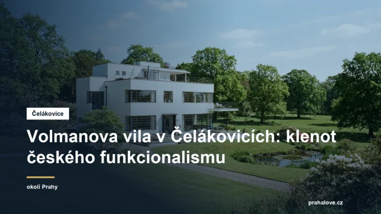 Funkcionalistická vila z 30. let v anglickém parku