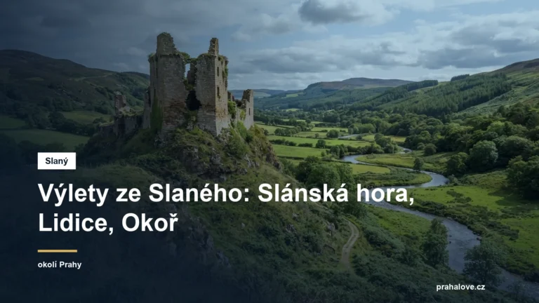 Zřícenina hradní věže nad údolím