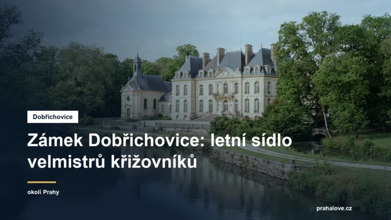Pozdně barokní zámek s křídlem kaple u řeky