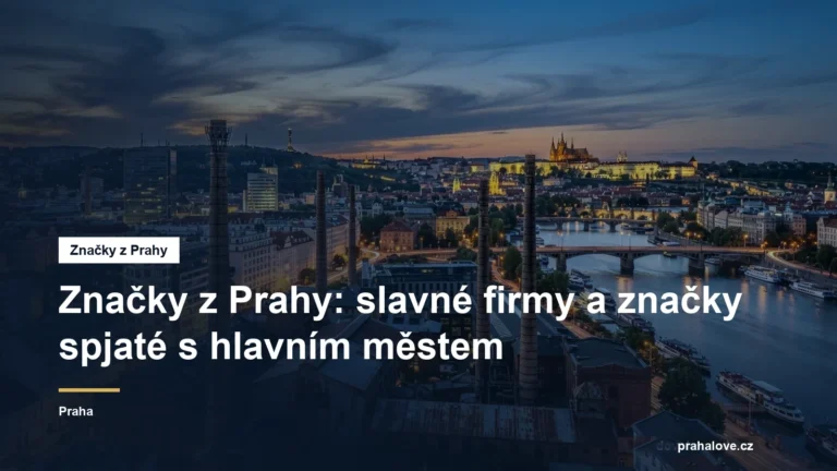 Panorama Prahy s průmyslovými i moderními budovami