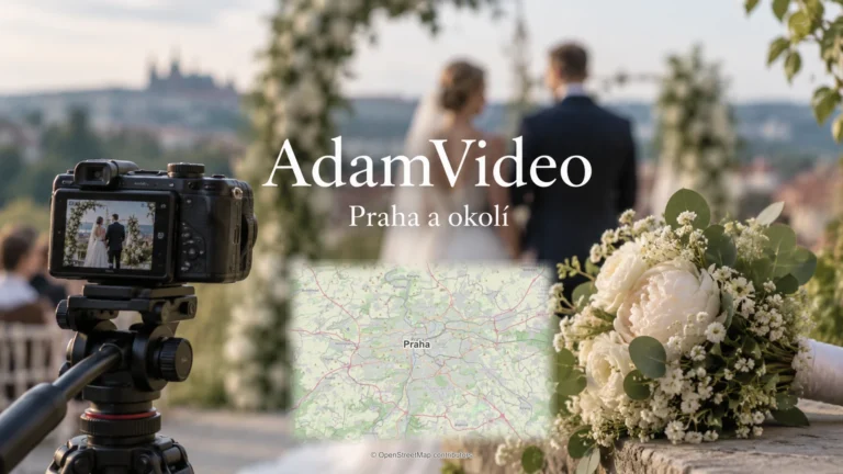 AdamVideo: svatební detail a skutečná regionální mapa.