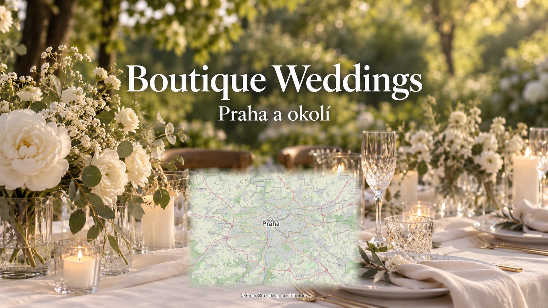 Boutique Weddings: svatební detail a skutečná regionální mapa.
