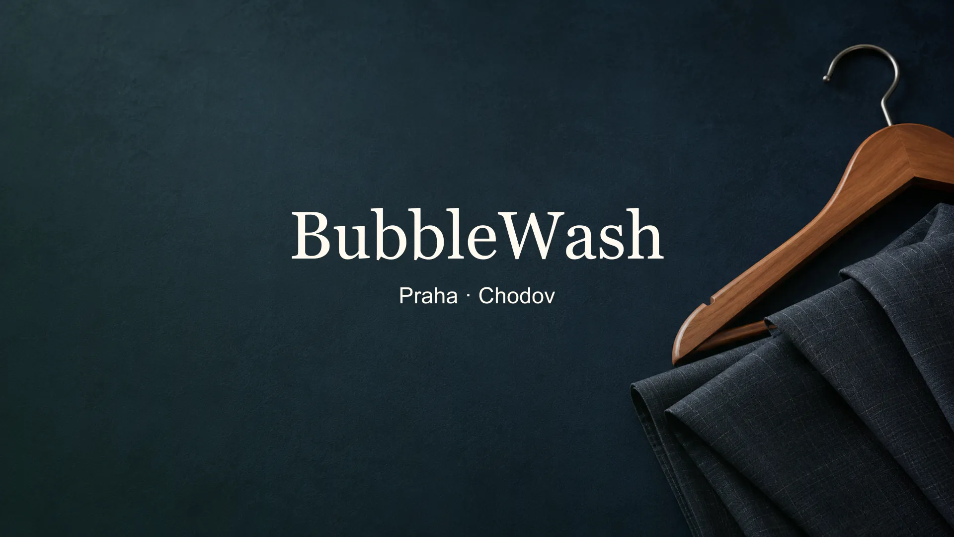 Tematické zátiší textilií s titulkem BubbleWash, Praha · Chodov