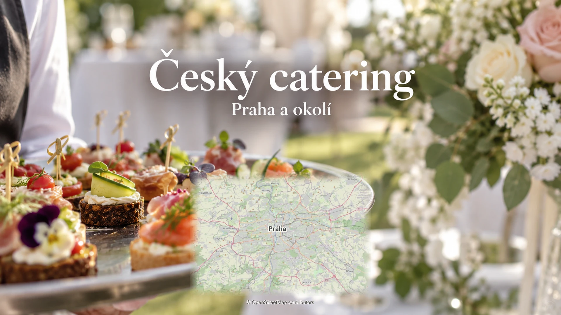 Český catering: svatební detail a skutečná regionální mapa.