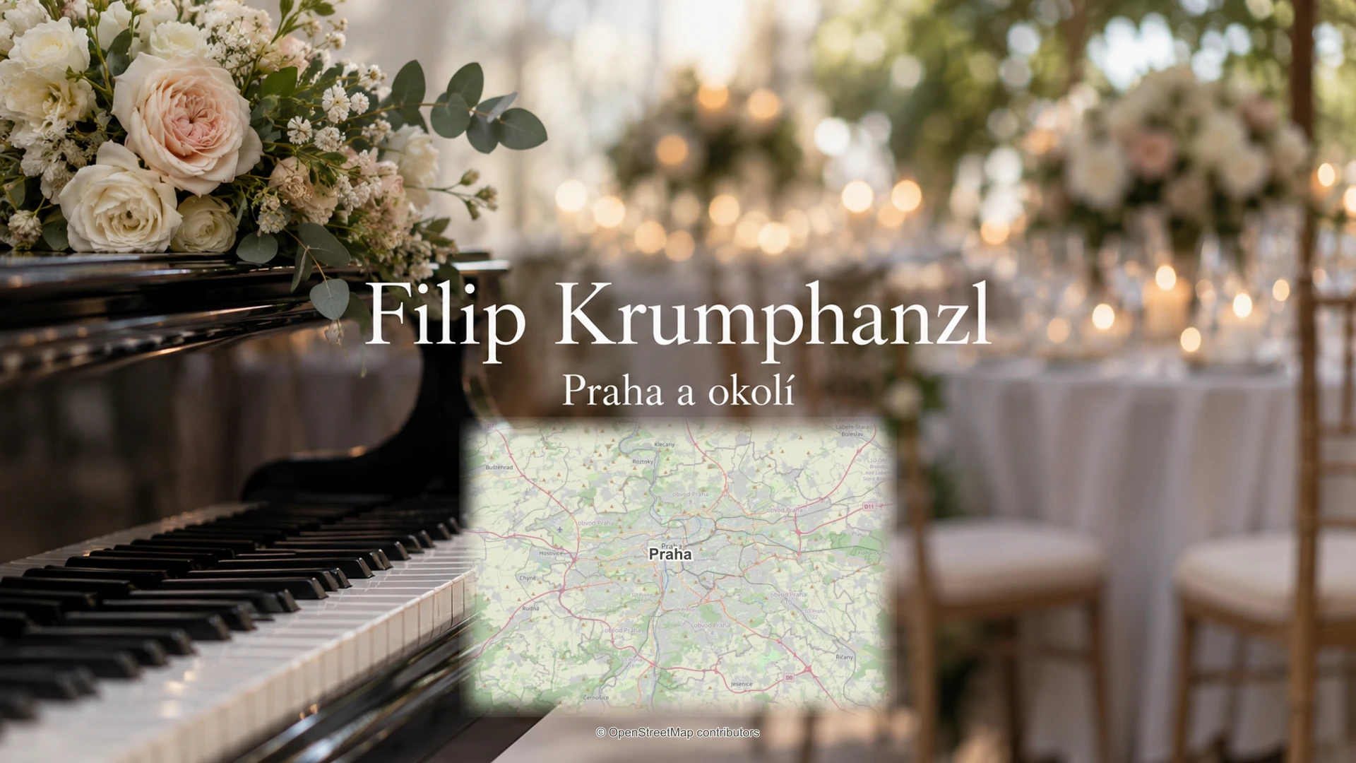Filip Krumphanzl: svatební detail a skutečná regionální mapa.