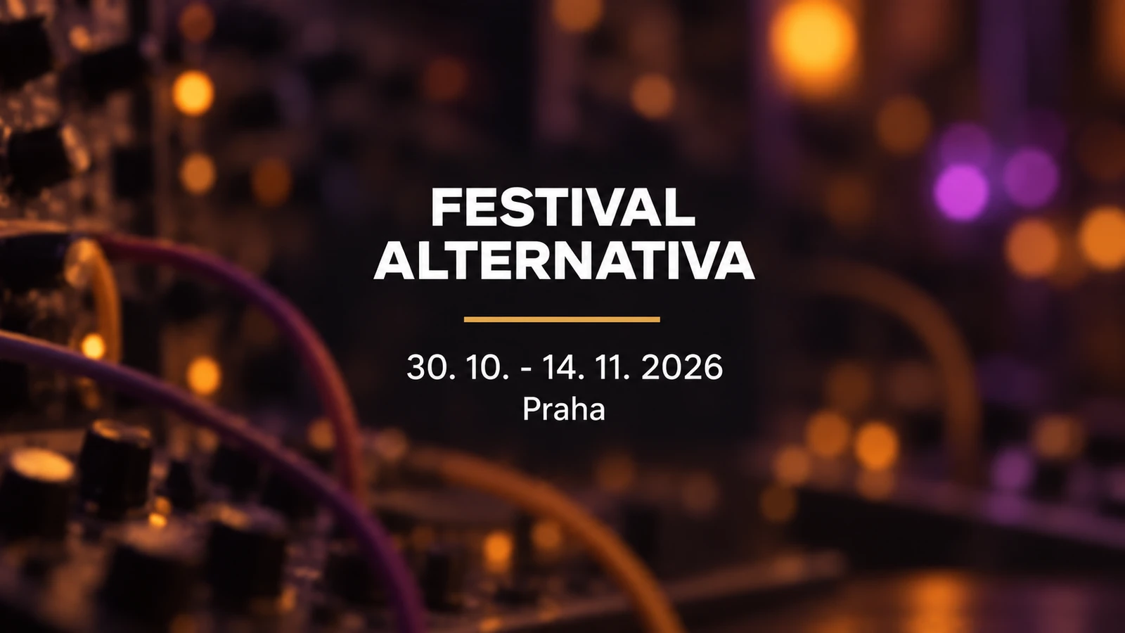 Festival Alternativa, 30. října až 14. listopadu 2026, Praha