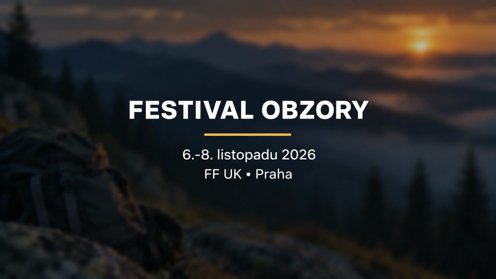 Festival Obzory, 6.-8. listopadu 2026, FF UK v Praze
