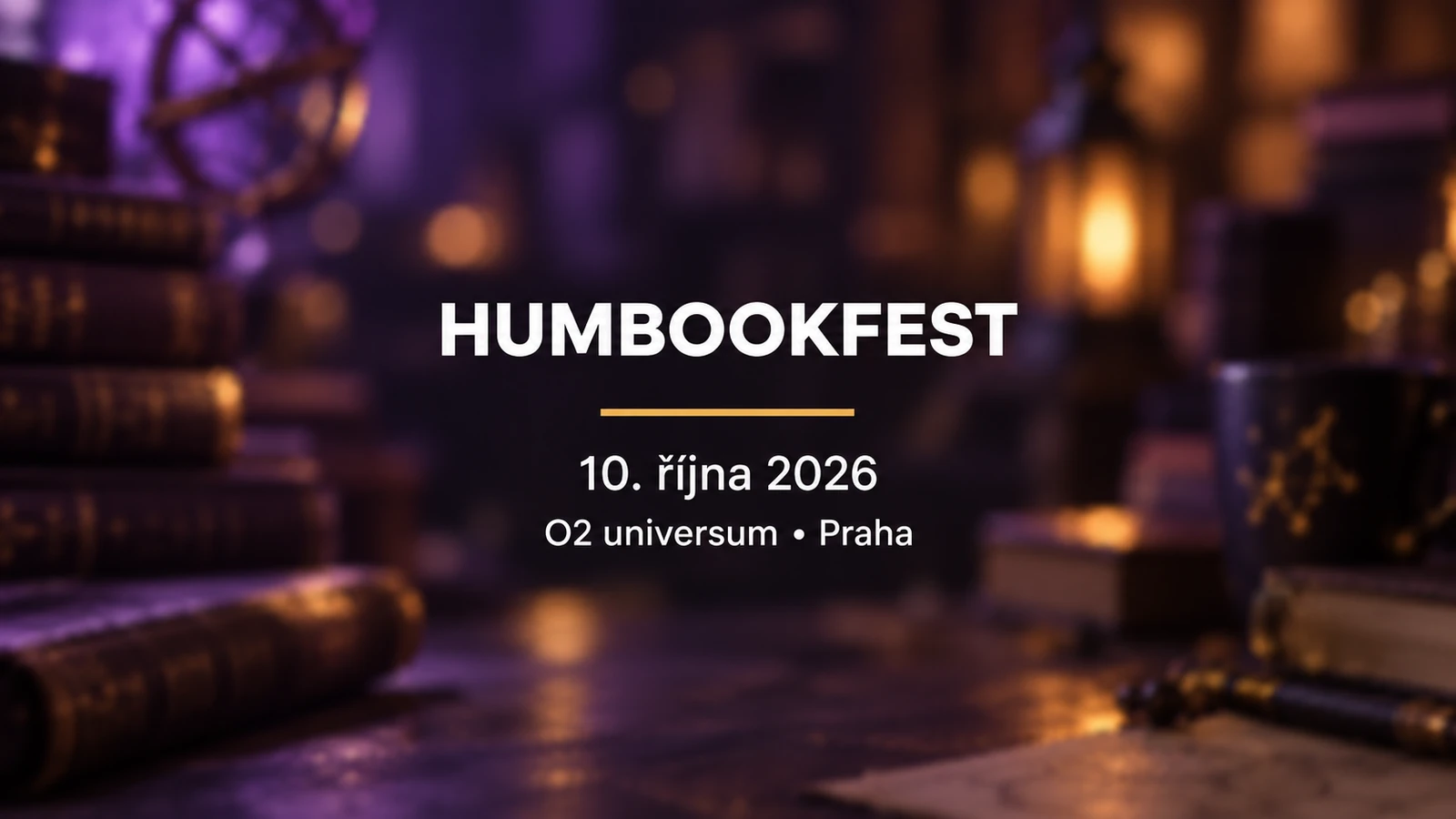 HumbookFest, 10. října 2026, O2 universum v Praze