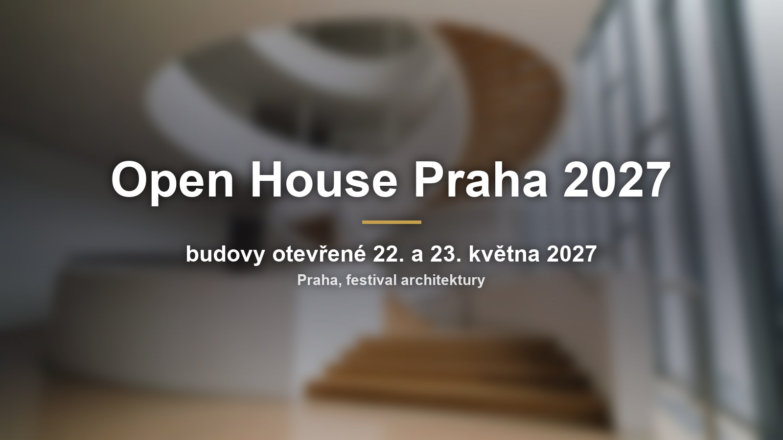 Open House Praha 2027: 13. ročník otevře pražské budovy 22. a 23. 5.