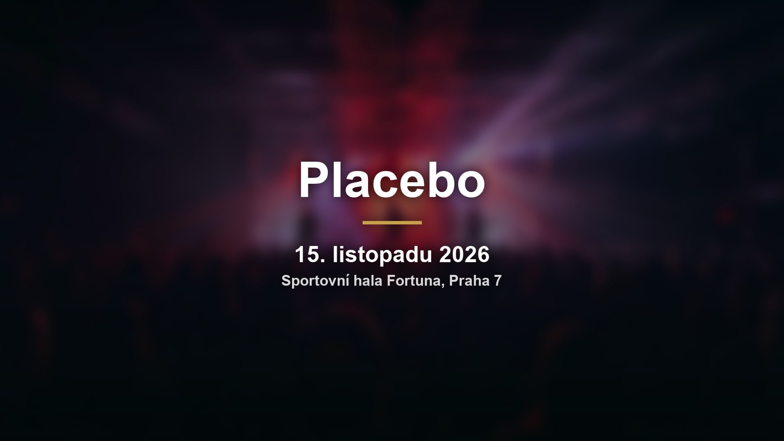 Placebo v Praze: 30 let od debutu ve Sportovní hale Fortuna