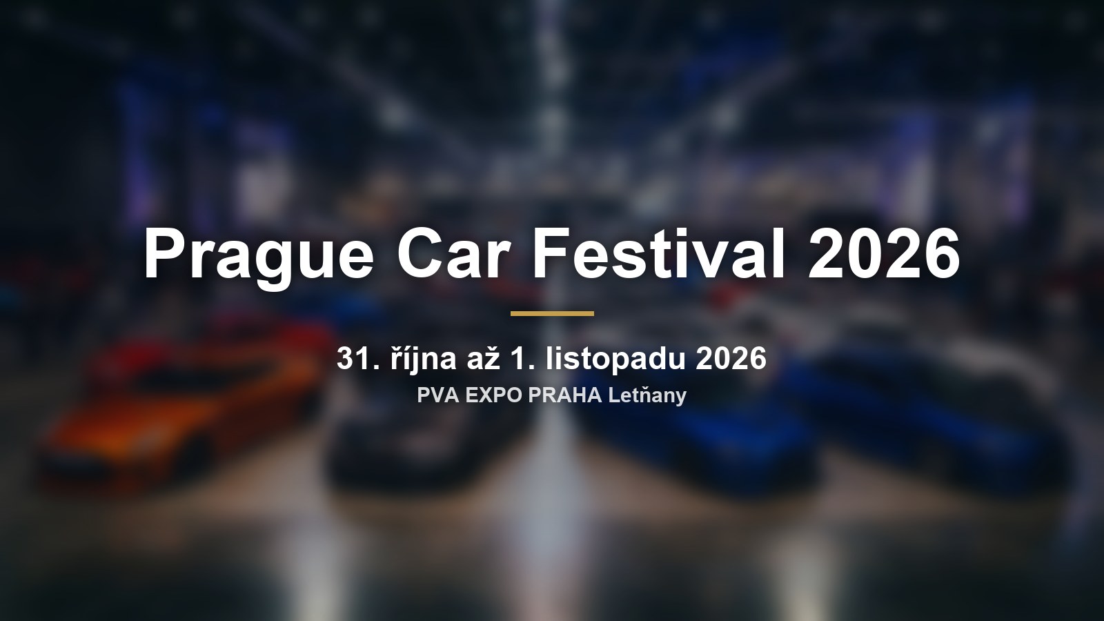 Prague Car Festival 2026: hala supersportů a aukce modelů