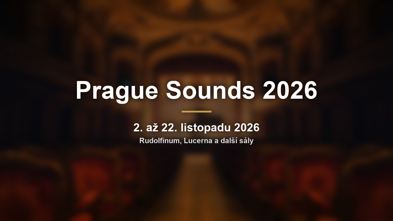 Prague Sounds 2026: pocta Stevu Reichovi a Anoushka Shankar
