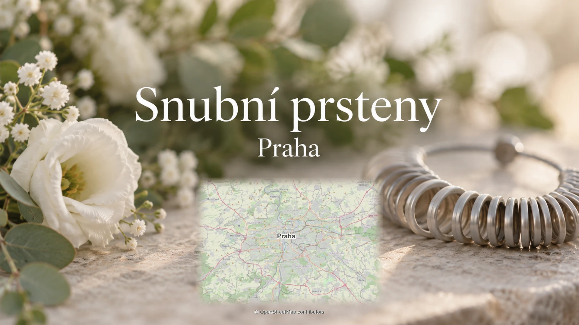 Snubní prsteny: svatební detail a skutečná regionální mapa.