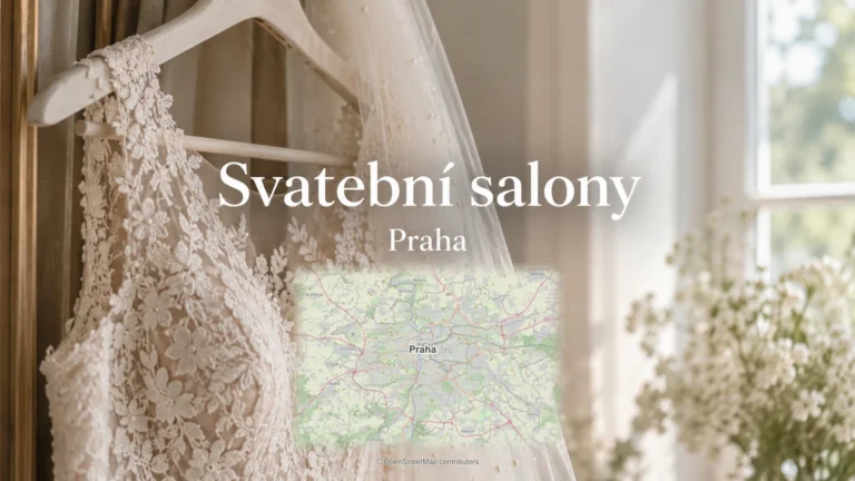 Svatební salony: svatební detail a skutečná regionální mapa.