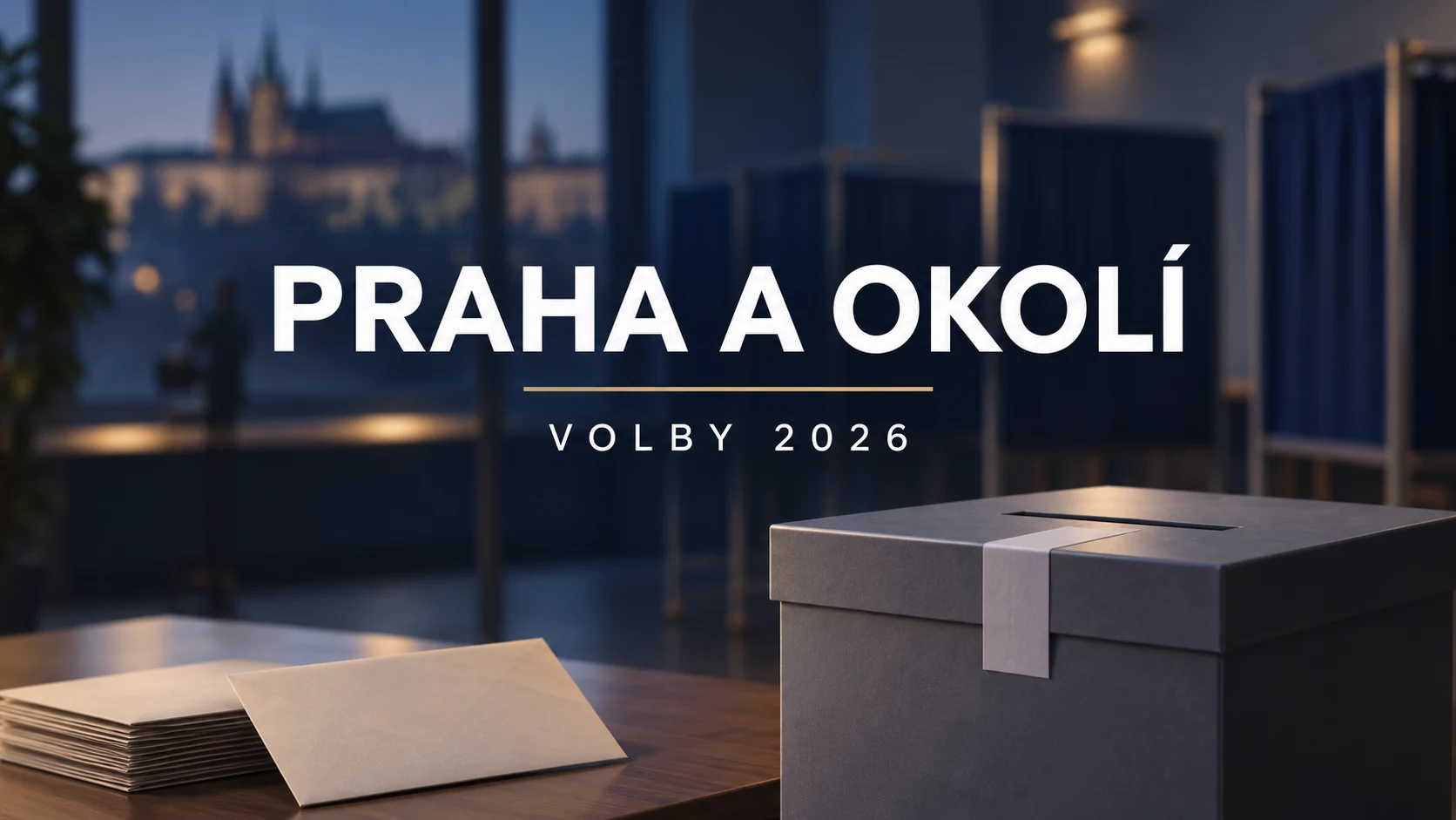 Volby 2026 – Praha a okolí: ilustrační volební urna a obálky