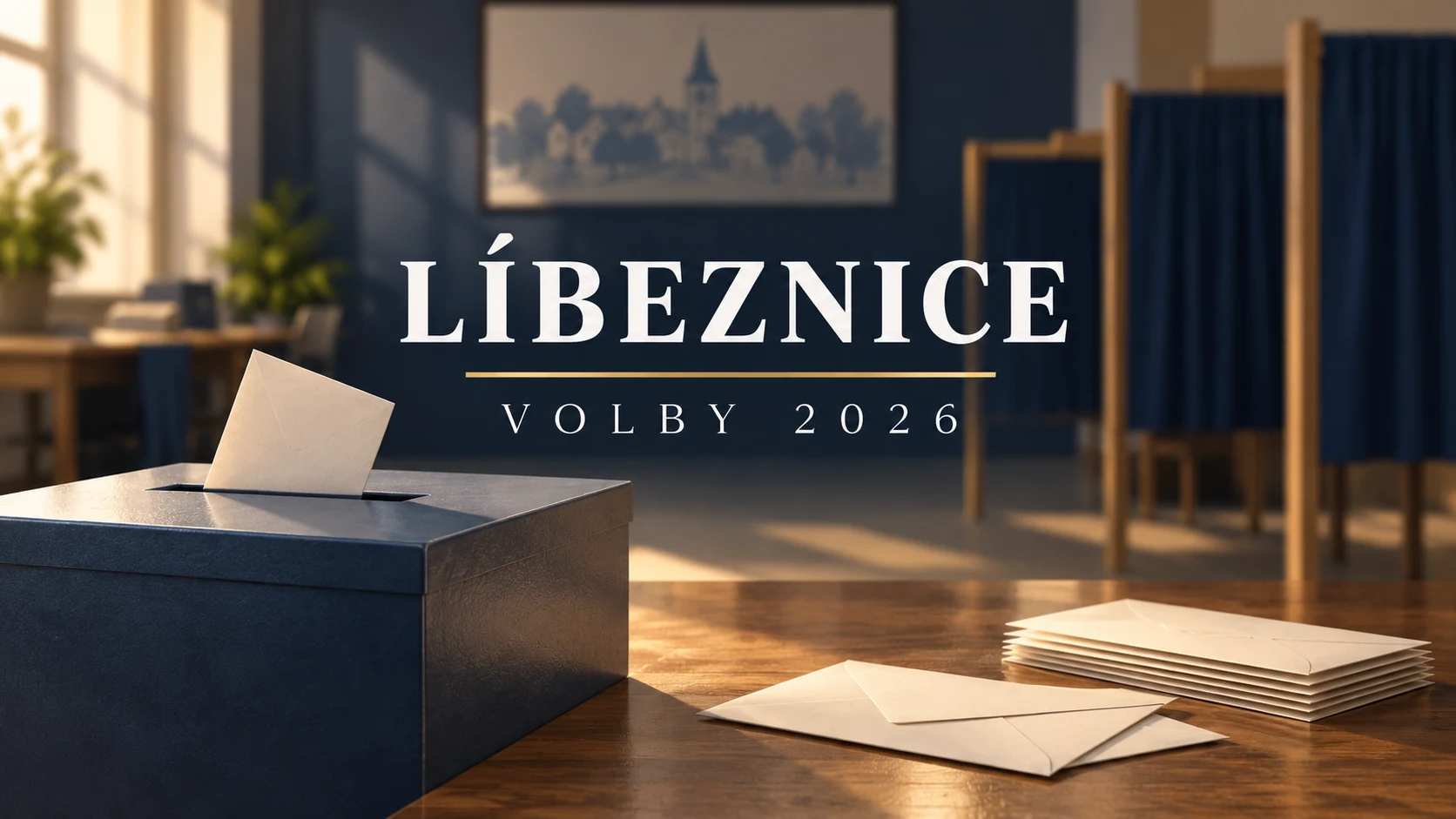 Volby 2026 – Líbeznice: ilustrační volební urna a obálky