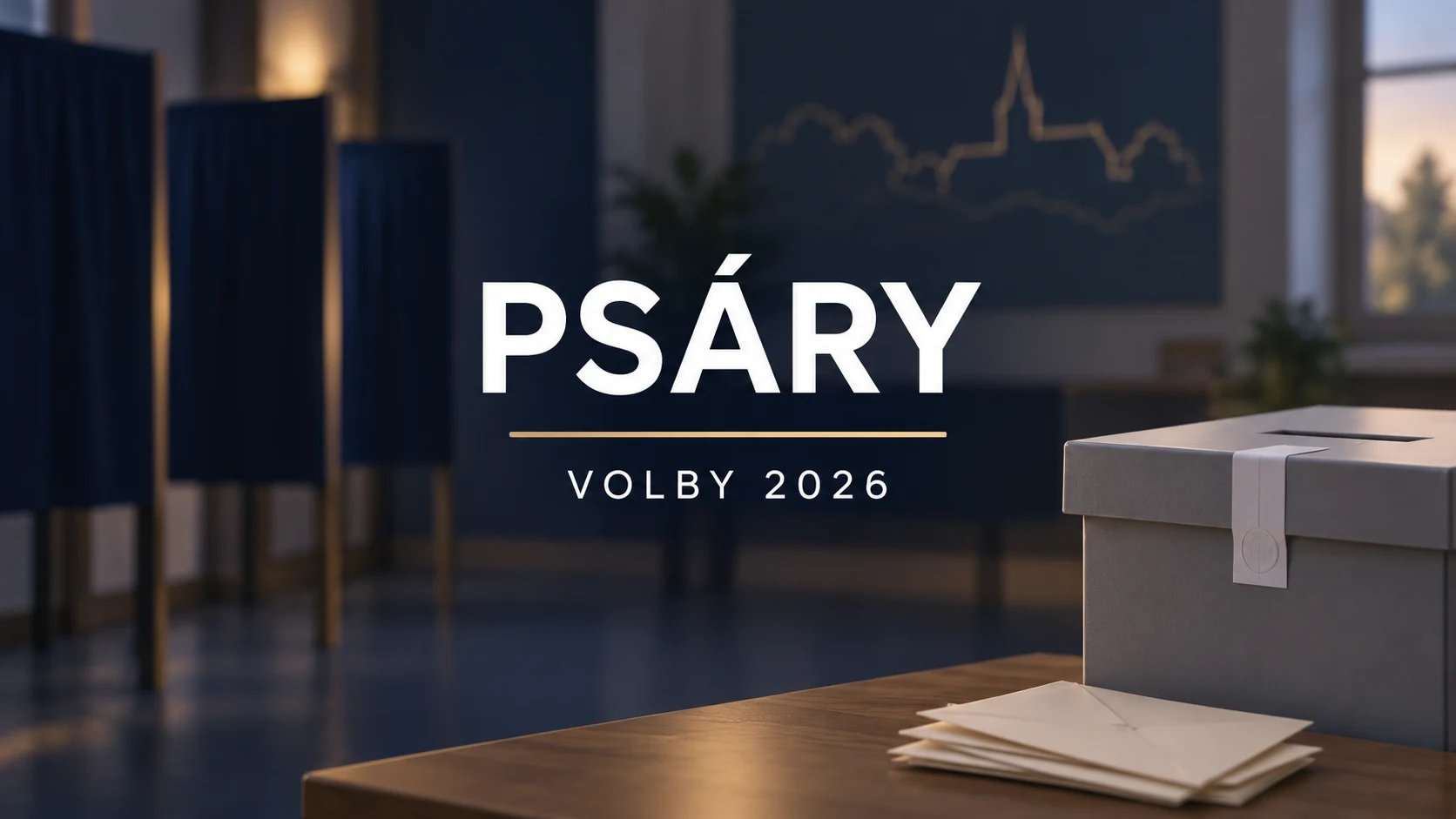 Volby 2026 – Psáry: ilustrační volební urna a obálky