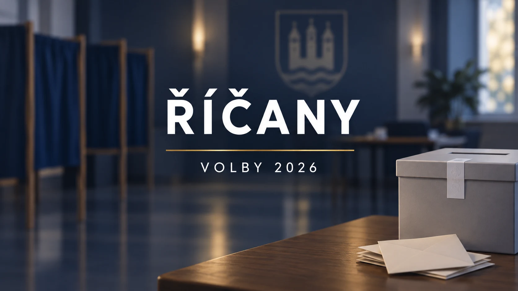 Volby 2026 – Říčany: ilustrační volební urna a obálky