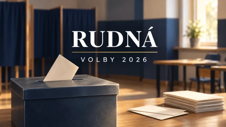 Volby 2026 – Rudná: ilustrační volební urna a obálky